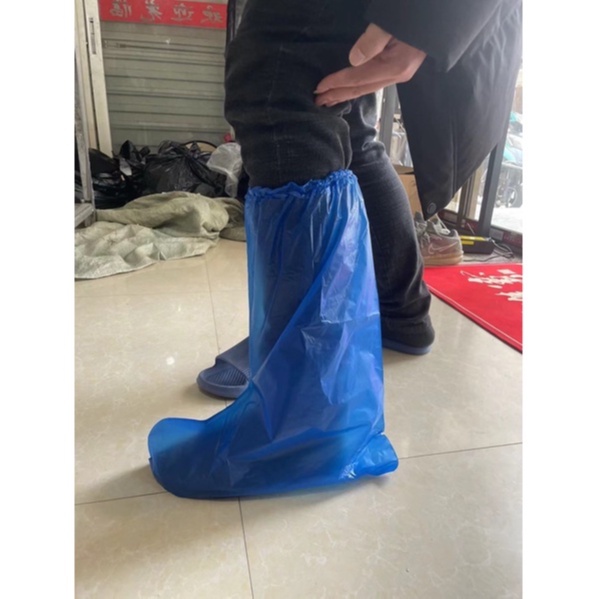 ภาพหน้าปกสินค้า️พร้อมส่งด่วน ️leg cover ภาพถ่ายงานจริง ถุงคลุมรองเท้า เกรดโรงพยาบาล ป้องกันเชื้อโรคป้องกันน้ำ/น้ำฝน/ฝุ่นละออง จากร้าน babyktshop บน Shopee