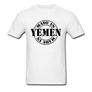 เสื้อยืดผ้าฝ้ายพิมพ์ลายคลาสสิก Sanc6 {พร้อมส่ง เสื้อยืดแขนสั้น พิมพ์ลายตัวอักษร Made Yemen พลัสไซซ์ ของขวัญวันเกิด สําหร
