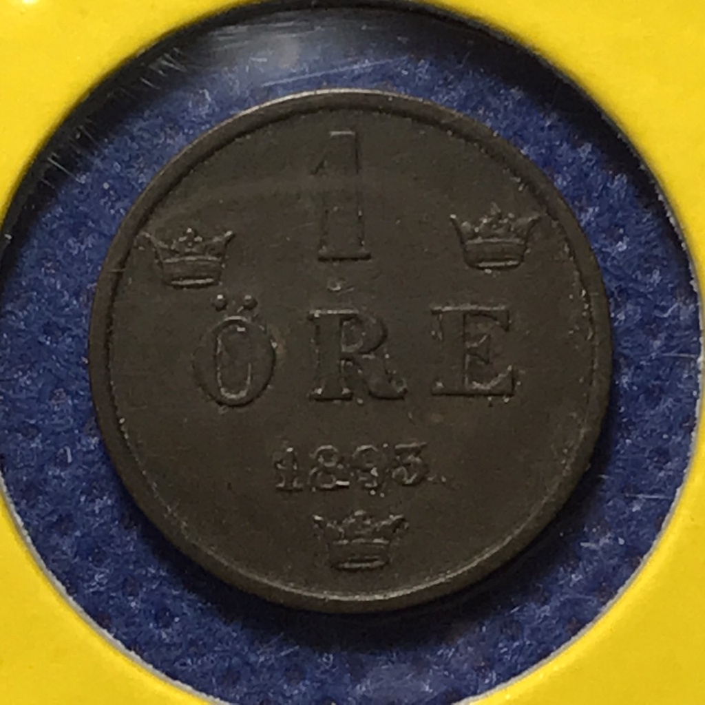special-lot-no-60496-ปี1893-สวีเดน-1-ore-เหรียญสะสม-เหรียญต่างประเทศ-เหรียญเก่า-หายาก-ราคาถูก