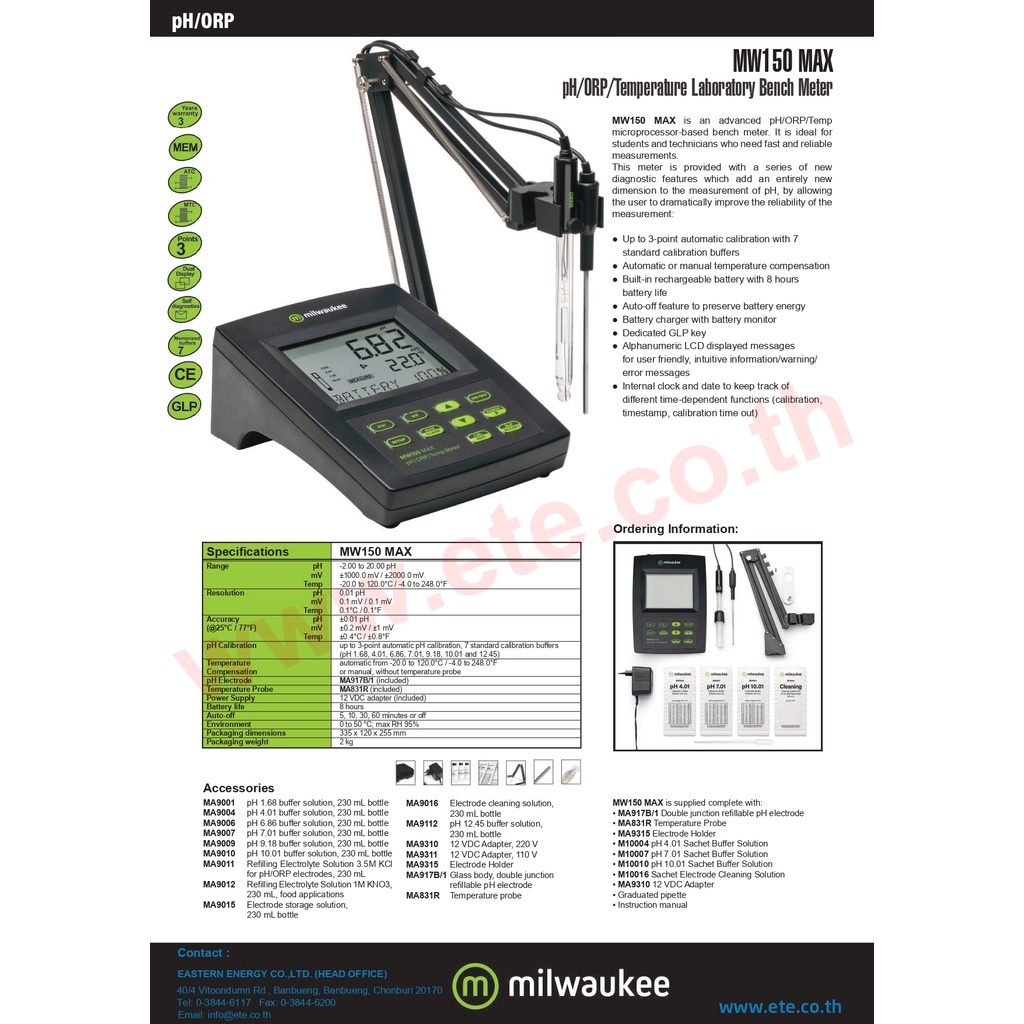 mw150-max-milwaukee-ph-meter-แบบตั้งโต๊ะ-ph-orp-temp-bench-meter