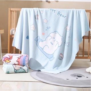 สินค้า 115x110cm ผ้าห่มเด็ก ผ้าห่มลายการ์ตูน Blanket Towel