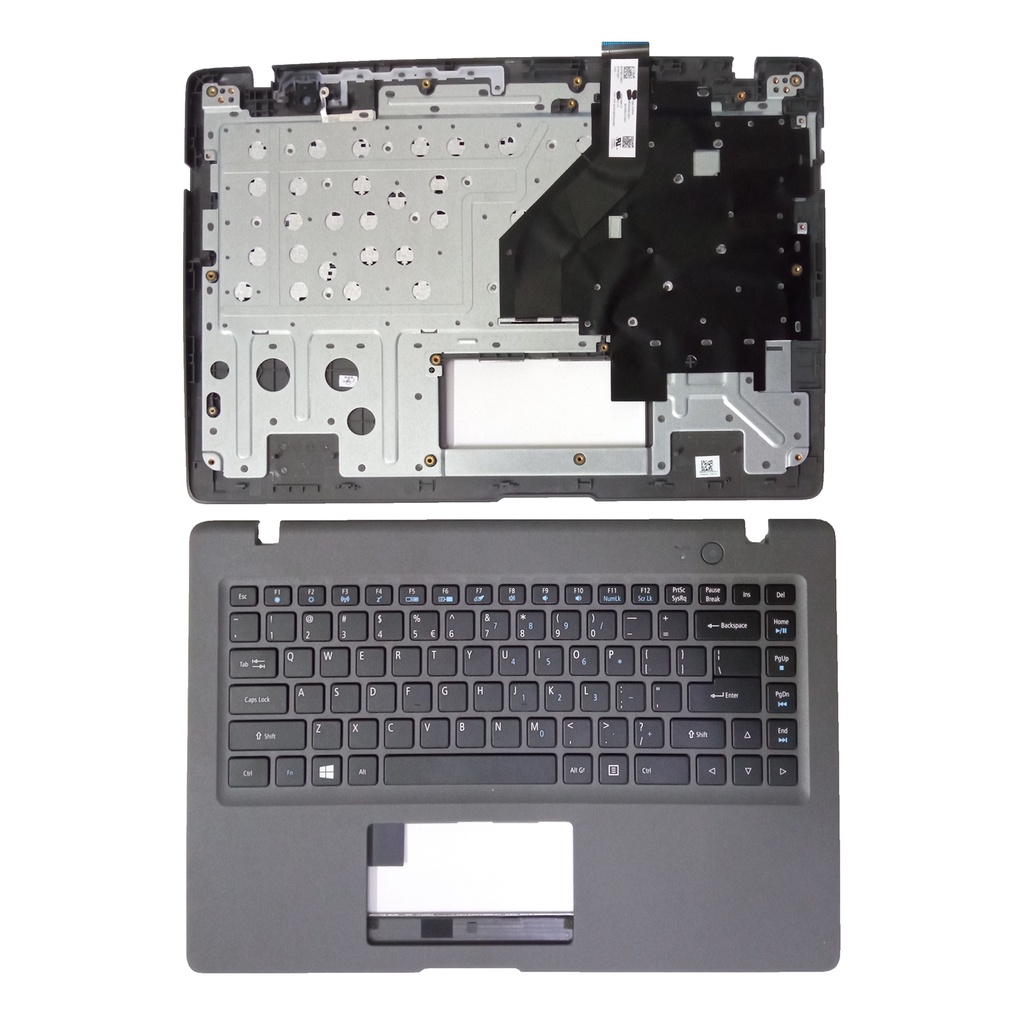 Tastiera Con Palmrest Blu Per Acer Aspire AO1-131 – Layout USA, Originale, Codice 6B.SHMN4.001