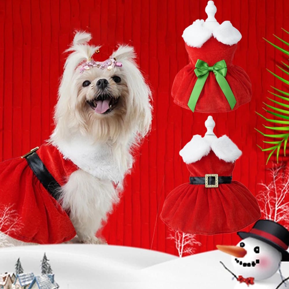 ชุดเครื่องแต่งกายคอสเพลย์-ชุดซานต้าคลอส-คริสต์มาส-สําหรับสัตว์เลี้ยง-สุนัข-แมว