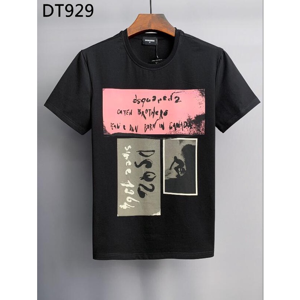 เสื้อเบลาส์-เสื้อผ้าฤดูร้อนใหม่ปี-2022-dsquared2-แฟชั่นระดับไฮเอนด์เสื้อยืดแขนสั้นแขนสั้นผู้ชาย-dt929