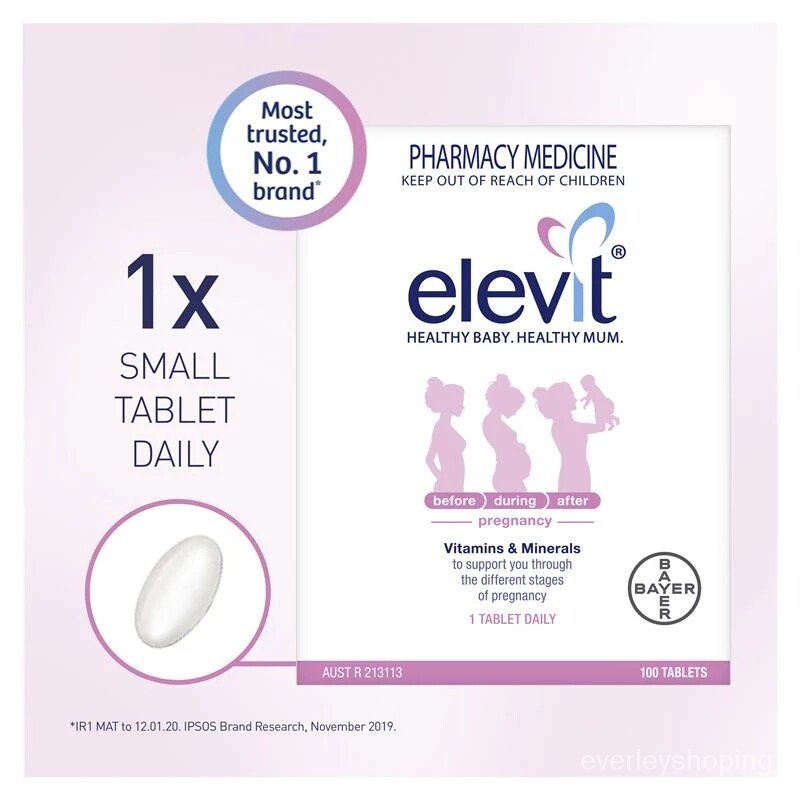 Australia Elevit Pregnancy Preconception breastfeeding Multivitamins
