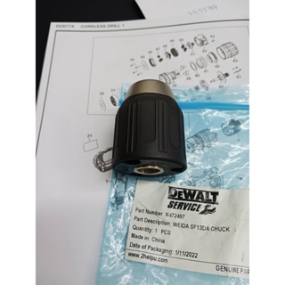 DeWaLT service part Drill chuck for model DCD734/771/776/777/778 Part no N472497 อะไหล่หัวจับดอก