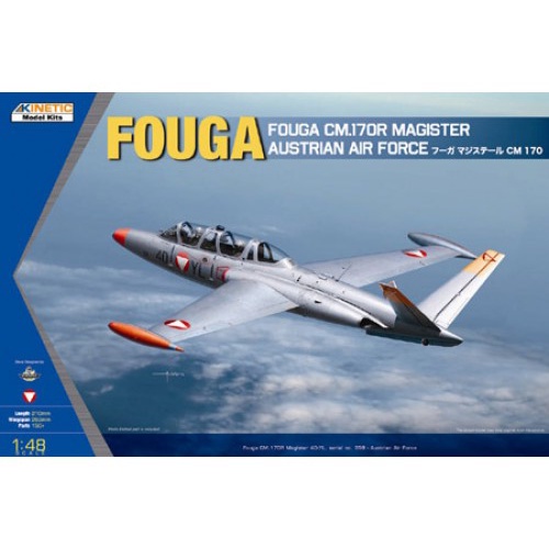 โมเดลเครื่องบินรบ-kinetic-model-1-48-ki-k48059-fouga-cm-170r-magister-austraian-air-force