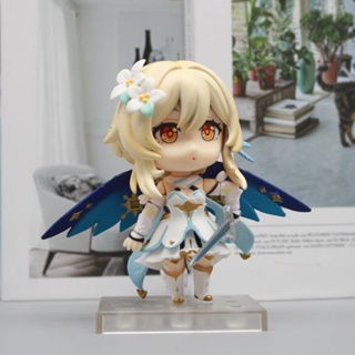 Genshin Impact Traveler / Aether #1718 โมเดลฟิกเกอร์ PVC อนิเมะ Nendoroid Lumine ของเล่น ของขวัญ สําหรับผู้ใหญ่