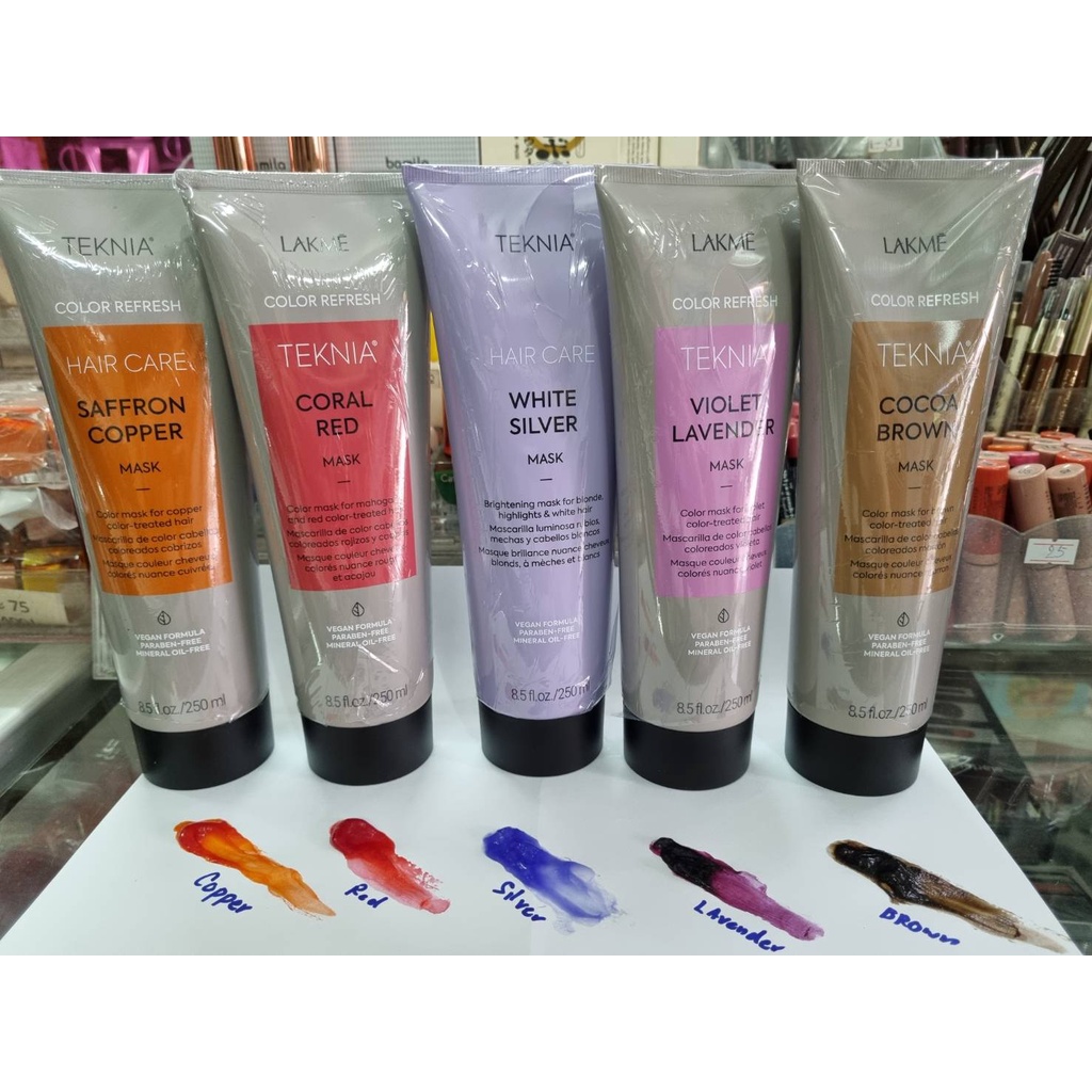 LAKME TEKNIA color refreshing mask 250ml ทรีตเม้นท์เติมสีผมสุตร vegan ...