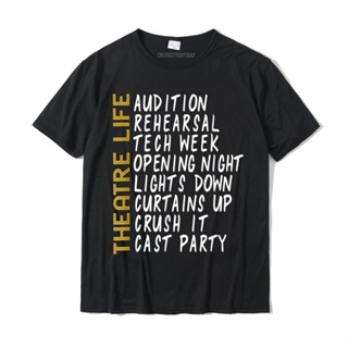 เสื้อยืดไม่ต้องรีด Tiyatro hediye etkili gömlek Thespian oyun yönetmeni tshirt pamuklu üst giyim T Shirt erkekler baskı