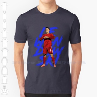 ผ้าฝ้าย T เสื้อ Robert Lewandowski แฟชั่น Vintage T เสื้อ T เสื้อ Munchen FC นักฟุตบอล Great Biography