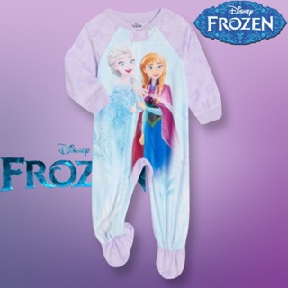 ชุดหมี รอมเปอร์Disney Frozen Girls Purple Footed Blanket Sleeper