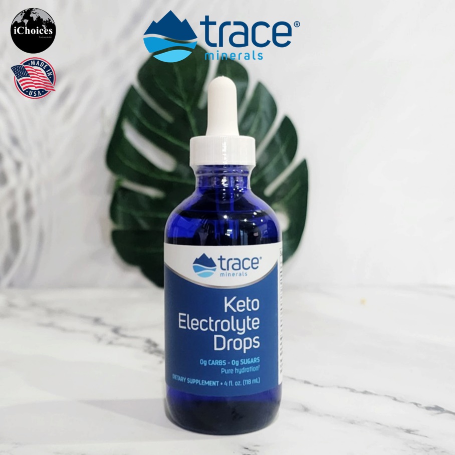 [Trace Minerals] Keto Electrolyte Drops 118 mL อาหารเสริมคีโต อิเล็กโทร