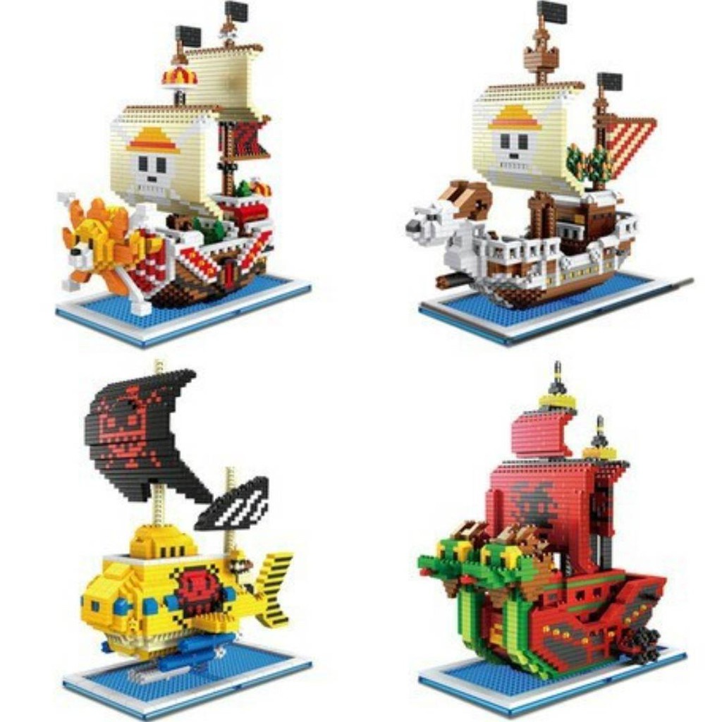 เลโก้-ตัวต่อ-นาโน-nanoblock-microblock-นาโน-ไมโคร-บล็อก-เรือวันพีช-one-piece-pirate-ship