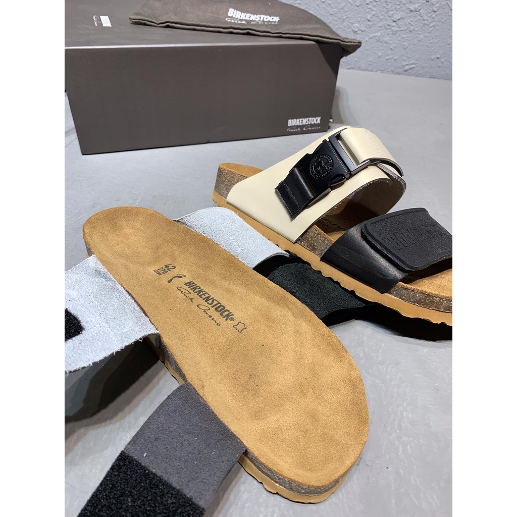 rick-owens-x-birkenstock-2019ss-clap-on-cowhide-slipper-selipar-lelaki-รองเท้าผ้าใบลําลอง-สําหรับผู้ชาย