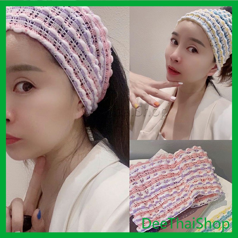 deethai-ผ้าคาดผม-สไตล์สาวเกาหลี-สีสันน่ารัก-ผ้าคาดศีรษะถักนิตติ้ง-head-bands