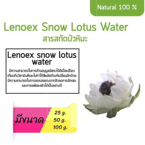 lenox-snow-lotus-extract-สารสกัดบัวหิมะ-ขนาด-100-กรัม