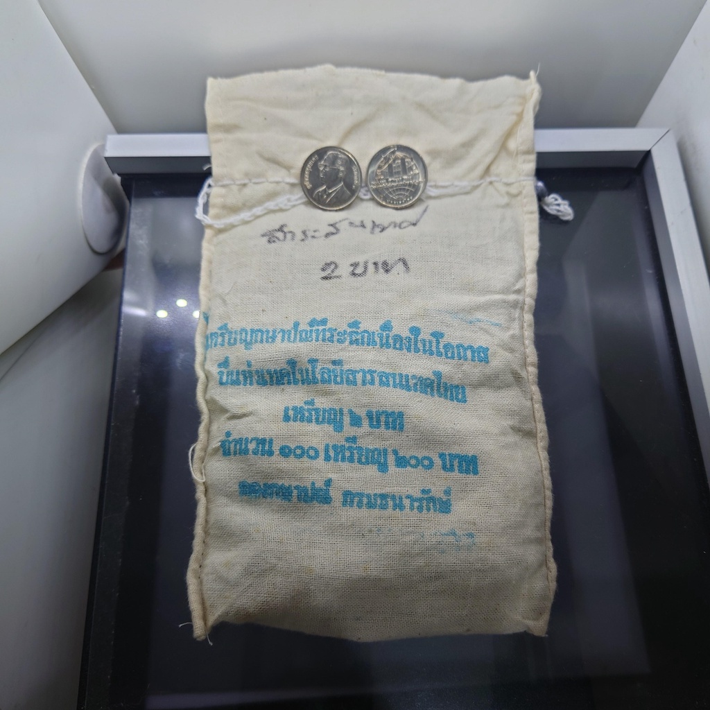 เหรียญยกถุง-100-เหรียญ-เหรียญ-2-บาท-ที่ระลึกปีแห่งเทคโนโลยีสารสนเทศไทย-ปี-2538-ไม่ผ่านใช้