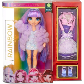 Rainbow High Violet Willow - Purple Clothes Fashion Doll เสื้อผ้าแฟชั่น สีม่วงรุ้ง สําหรับตุ๊กตา