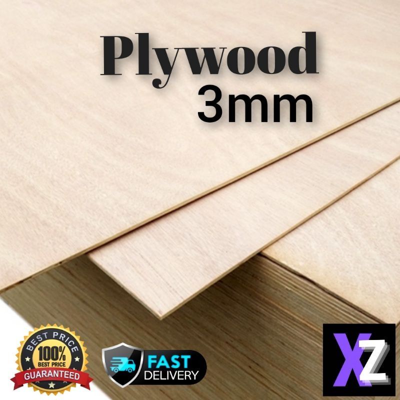 PlyWood 3 มม.Paran Kayu Timber แผงไม้ kayuuBoard แผ่นอเนกประสงค์ DIY ...