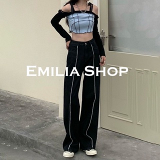 EMILIA SHOP  กางเกงขายาว กางเกงเอวสูง กางเกงขายาวผู้หญิงสไตล์เกาหลี 2022 ใหม่  Stylish Comfortable ทันสมัย ทันสมัย ES220210 36Z230909