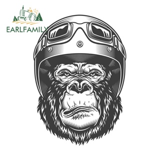 Earlfamily สติกเกอร์ ลายการ์ตูนอนิเมะ Serious Gorilla JDM VAN ขนาด 13 ซม. x 9.2 ซม. กันน้ํา สําหรับตกแต่งกระเป๋าเดินทาง แล็ปท็อป