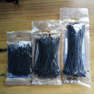 สายรัดสายไฟ 100 เส้น(เคเบิ้ลไทร์)​ สายรัดไนล่อน เข็มขัดรัดสายไฟ สายรัดอเนกประสงค์จัดส่งทันที