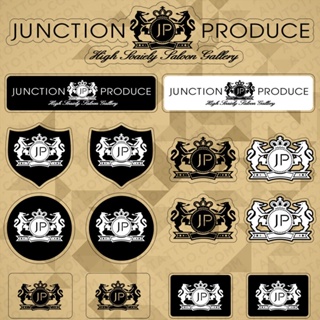 Junction Produce JP Luxury VIP สติกเกอร์ไวนิล ลายโลโก้ สําหรับติดตกแต่งรถยนต์ เล่นกีฬา