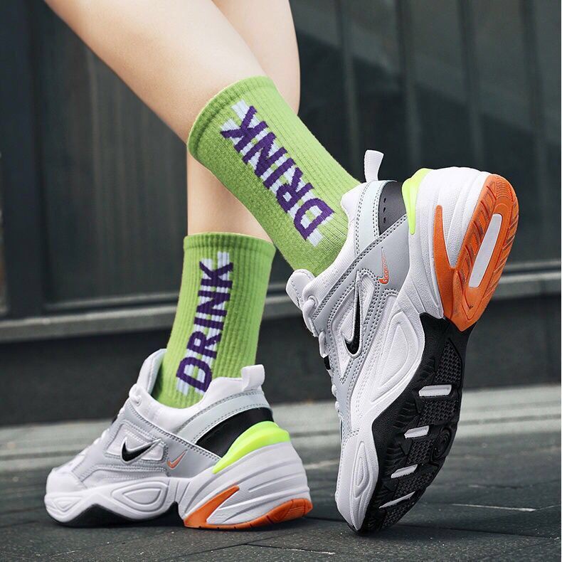 nike-m2k-รองเท้าผ้าใบหนังลำลองสำหรับบุรุษและสตรี