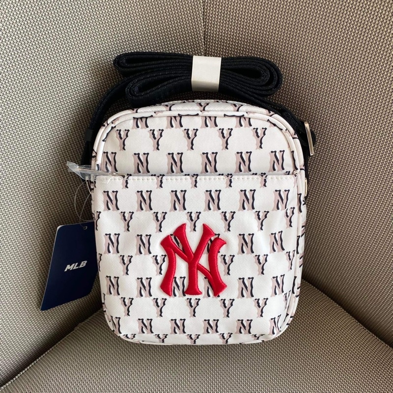 ของแท้-mlb-กระเป๋าสะพายข้าง-ny-monogram-crossbody-bag