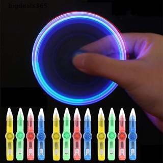 [bigdeals365] NEW 2in1 Hand Spinner LED PEN Light Fidget Spin  Autism Gyroscope Glow dark New Stock