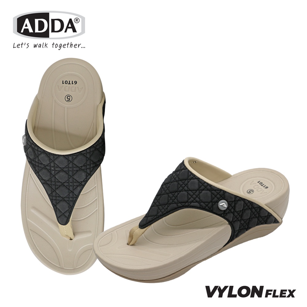 ภาพหน้าปกสินค้าADDA Vylon Flex รองเท้าแตะ รองเท้าลำลอง แบบหนีบ รุ่น 62T01W1 (ไซส์ 4-6) จากร้าน adda_online_shop บน Shopee