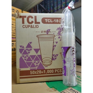 แก้ว 18 ออนซ์ ปาก90 ลอนใส ตรา TCL (มีจำหน่าย 500ใบ/1000ใบ)
