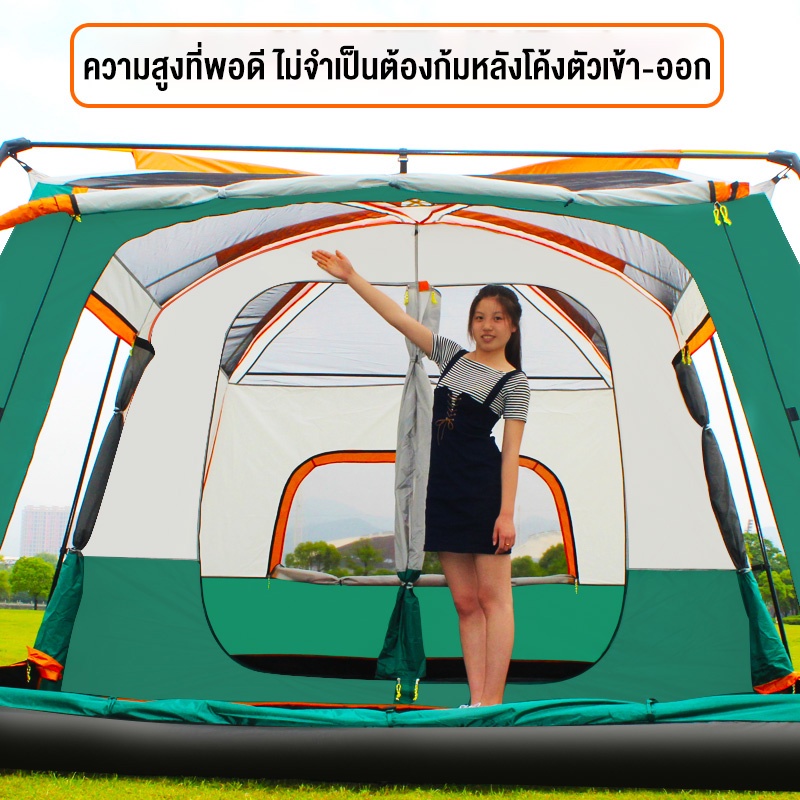 เต็นท์ครอบครัว-เต็นท์ขนาดใหญ่-เต็นท์กันน้ำขนาดใหญ่-people-tent-เต็นท์ครอบครัว-8-12-คน-จุดกลางเต็นท์-เต็นท์นอน-เต็นท์สนาม