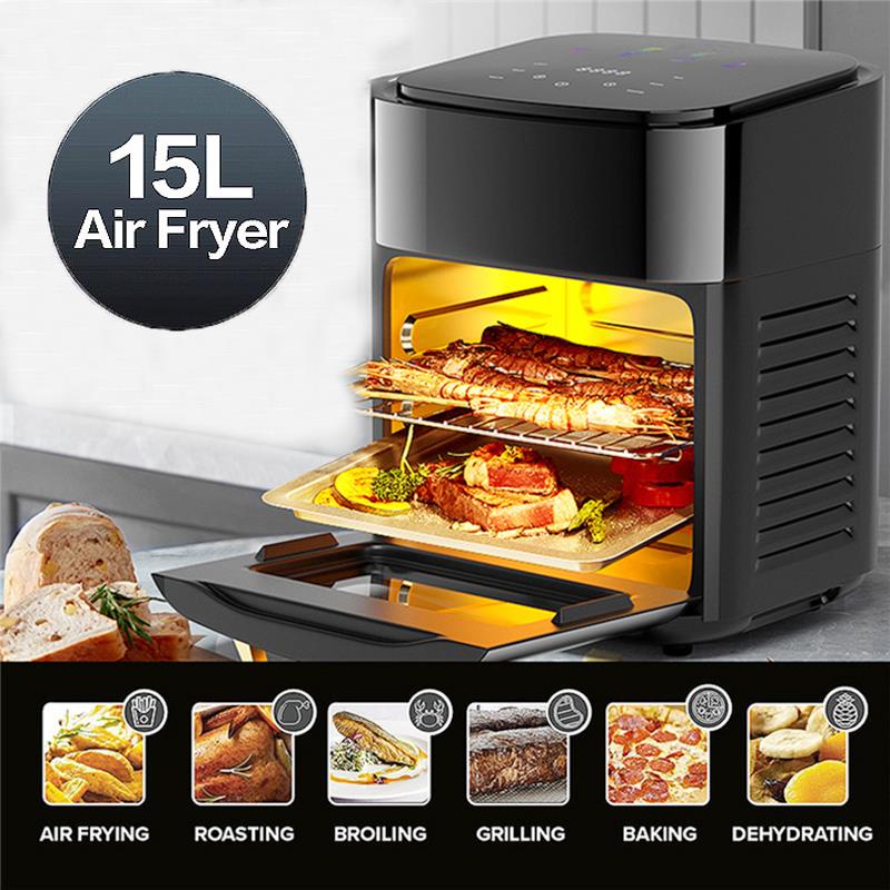 28mall-หม้อทอดไร้น้ำมัน15l-เตาอบไฟฟ้า-air-fryer-360-องศา-หม้ออบลมร้อน15ลิตร