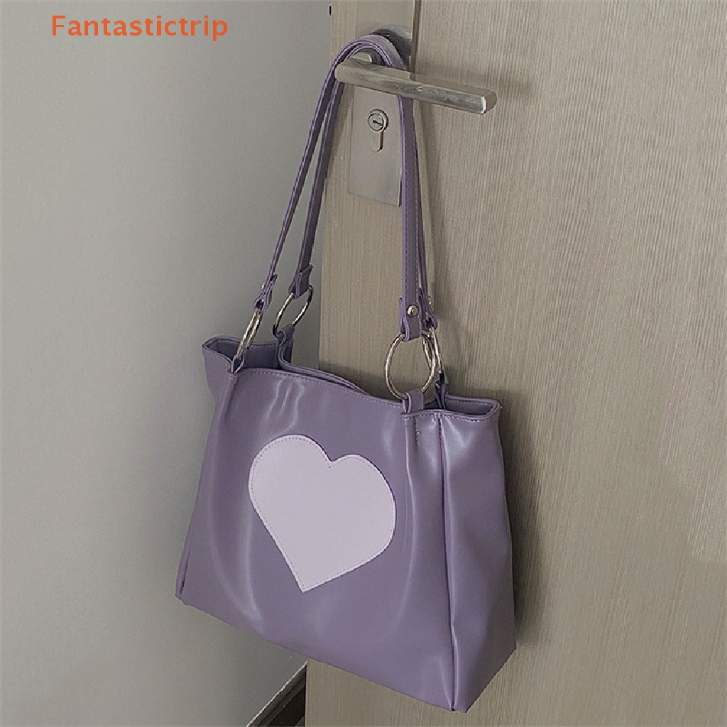 fantastictrip-ฮาราจูกุ-คาวาอี้-กระเป๋าสะพายไหล่-ผู้หญิง-ญี่ปุ่น-หัวใจน่ารัก-โลลิต้า-กระเป๋าโท้ท-กระเป๋าถือสุภาพสตรี-แฟชั่น
