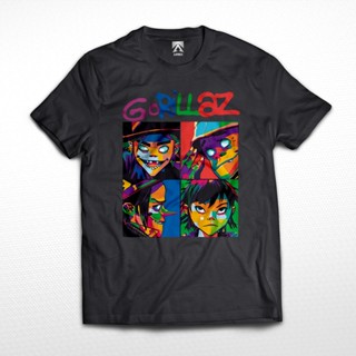 เสื้อยืด พิมพ์ลาย Gorillaz BAND สไตล์ร็อค สําหรับผู้ชาย และผู้หญิง