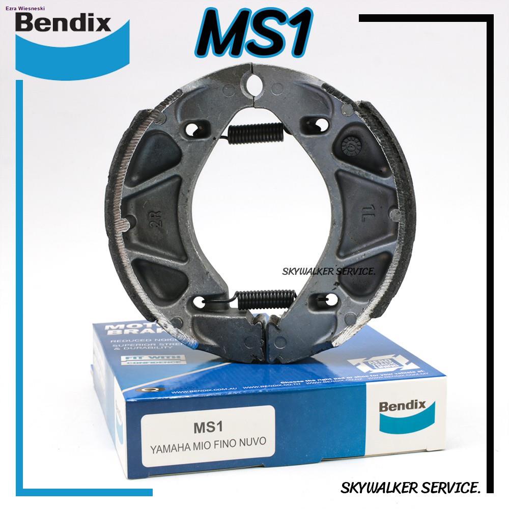 ชุดผ้าเบรค-bendix-ผ้าเบรค-yamaha-aerox155-fino125i-finn115i-grand-filano125i-gt125-lexi125i-q-bix125-md51-ms1-จัดส่ง