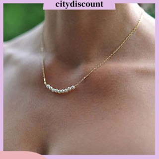 &lt;citydiscount&gt;  สร้อยคอแฟชั่นสไตล์เกาหลีสําหรับผู้หญิงสร้อยคอ