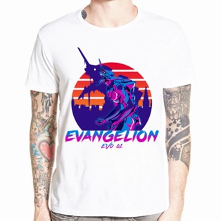 Lmytx2 เสื้อยืดแขนสั้นลําลอง ผ้าฝ้าย พิมพ์ลาย Genesis Evangelion สไตล์พังก์ พลัสไซซ์ สําหรับผู้ชายสามารถปรับแต่งได้