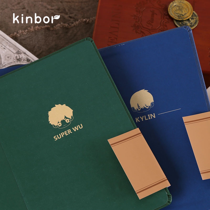 kinbor-สมุดโน้ตบุ๊ก-ปกหนัง-pu-ขนาด-a5-สําหรับนักเรียน