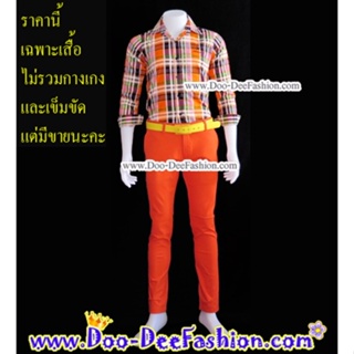 เสื้อสีสดผู้ชาย 38-023 เชิ้ตผู้ชายสีสด ชุดแหยม เสื้อแบบแหยม ชุดย้อนยุคผู้ชาย เสื้อผู้ชายสีสด (ไซส์ L)