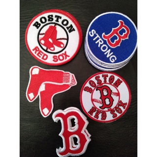 Boston Red Sox เบสบอล ตัวรีดติดเสื้อ อาร์มติดเสื้อ ตัวปัก งานdiyมี5แบบ