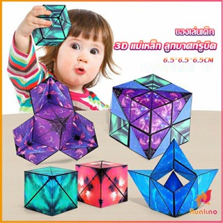 BUAKAO รูบิค รูบิค Magnetic Magic Cube รูบิคแม่เหล็ก 3 มิติ ต่อได้หลายรูปทรง Rubiks Cu