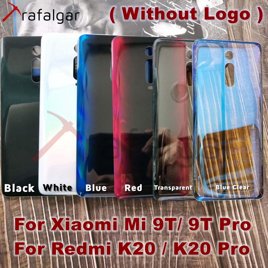 เคสแบตเตอรี่ด้านหลัง แบบกระจกใส พร้อมสติกเกอร์กาว แบบเปลี่ยน สําหรับ Xiaomi  Mi 9T Pro Redmi K20 Pro M1903F10I M1903F11I M1903F10G M1903F11G