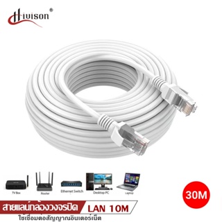 ภาพหน้าปกสินค้าสาย LAN Cable CAT5E สำเร็จรูป 30m เชื่อมต่อสัญญาณอินเตอร์เน็ต สายแลนภายในอาคาร indoor ตัดแบ่งขายเข้าหัวพร้อมใช้งาน ซึ่งคุณอาจชอบราคาและรีวิวของสินค้านี้