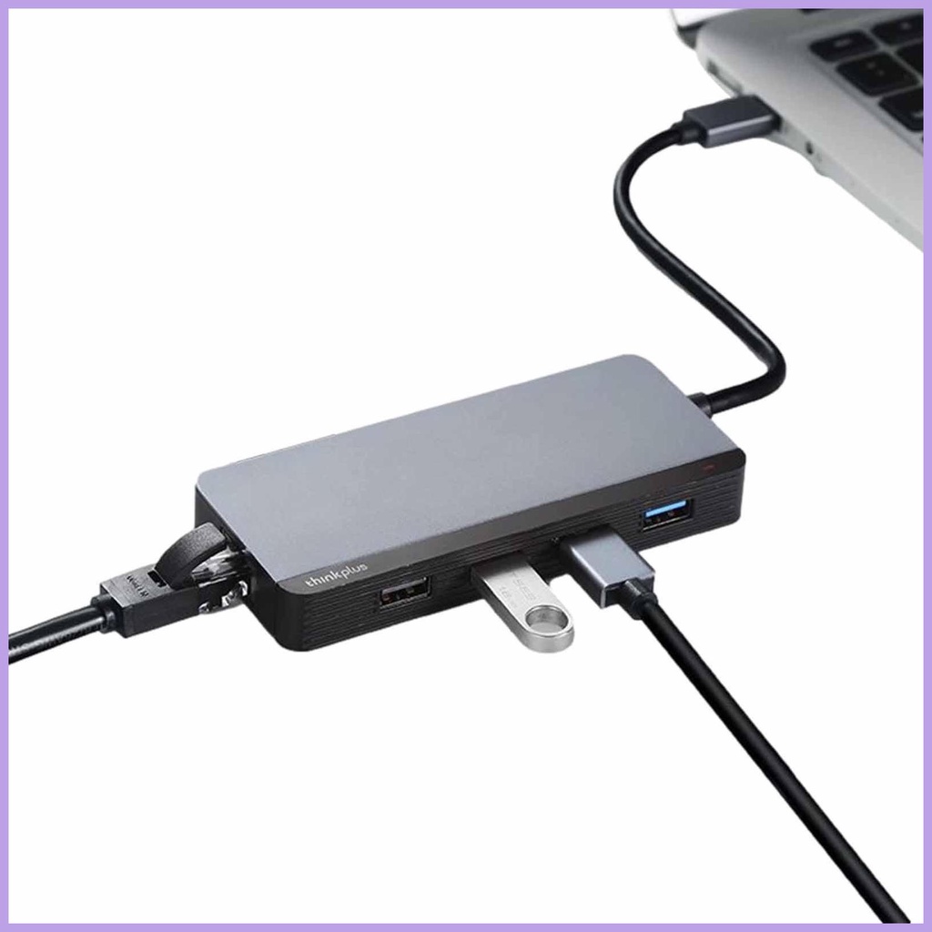 อะแดปเตอร์ฮับ USB C Type C เป็น HDMIs 4K Thunder Bolt 3 พร้อม PD SDs TF ...