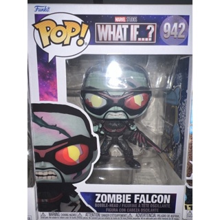 Funko pop! ไลน์ Marvel ตัว Zombie Falcon What If? มือหนึ่ง ของแท้ 100%