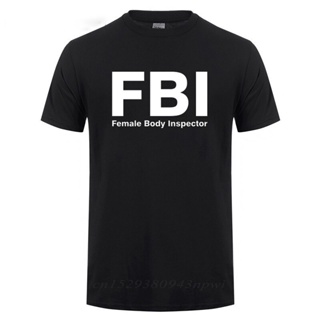 เสื้อยืดสีพื้น Abd FBI erkek vücut müfettişi baskı komik erkek t-shirtü o-yaka kısa kollu yaz rahat pamuklu sokak giyimi