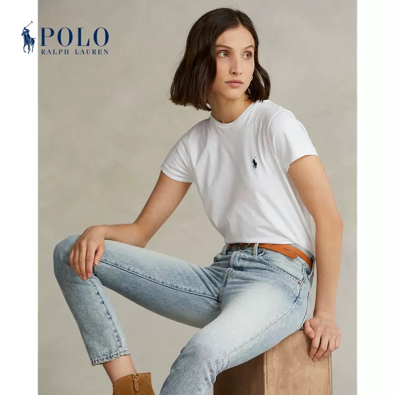 ralph-lauren-เสื้อยืด-คอกลม-ผ้าฝ้าย-สไตล์คลาสสิก-สําหรับผู้หญิง-rl22485